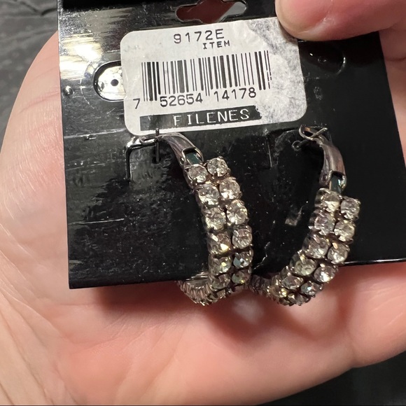 Lot of two round hoop earrings original card Amanda smith fashion - Picture 3 of 10